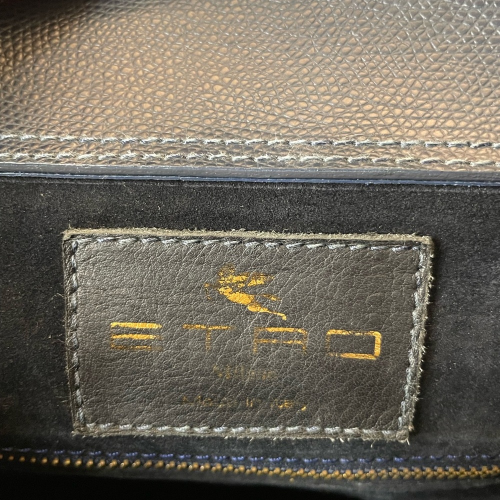 Etro Navy Backpack with Structured Design - Picture 10 of 16